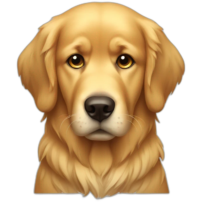 Sad golden retriever emoji