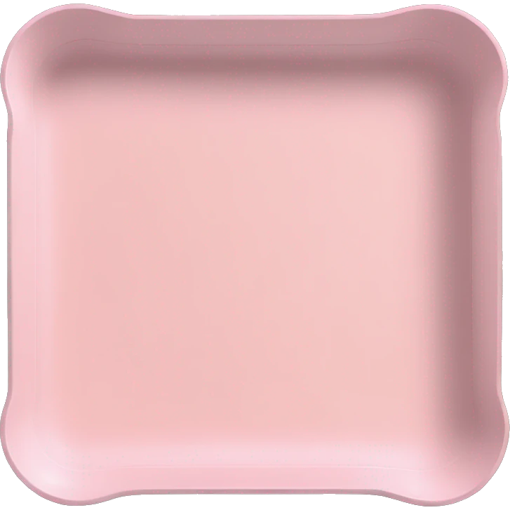 Light pink serving tray emoji