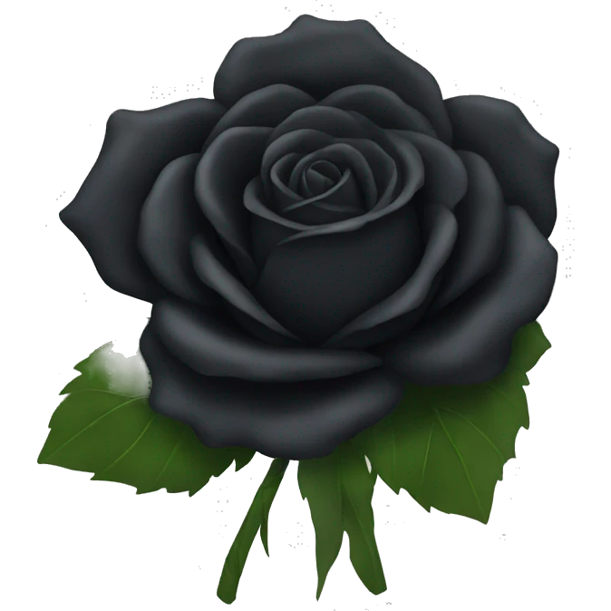 Black rose bouquet  emoji