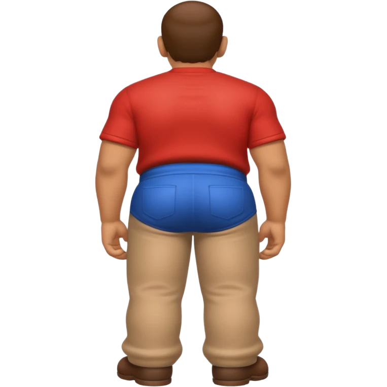 back view of mario with huge buttcheeks out  emoji