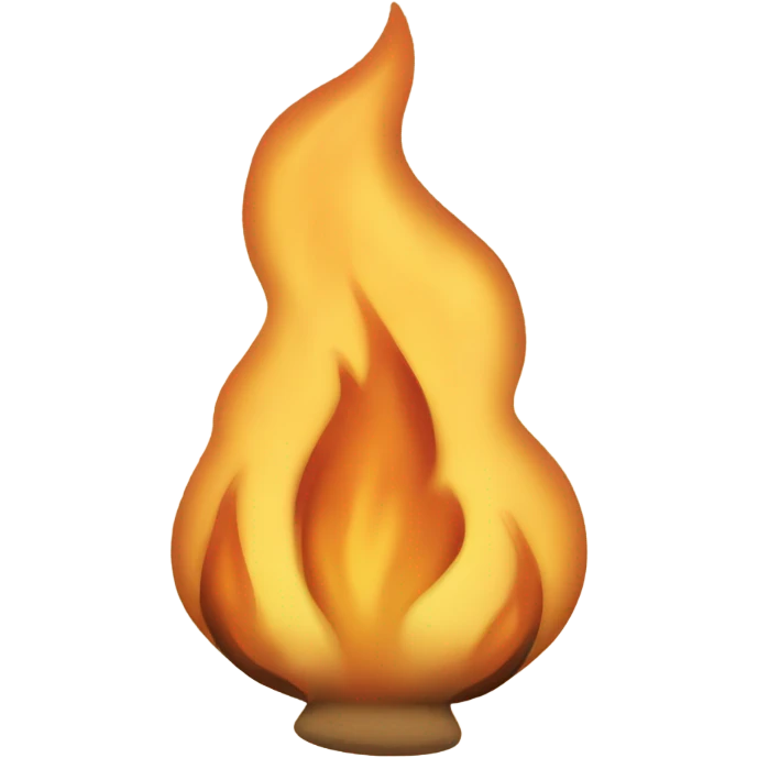 Beige fire  emoji