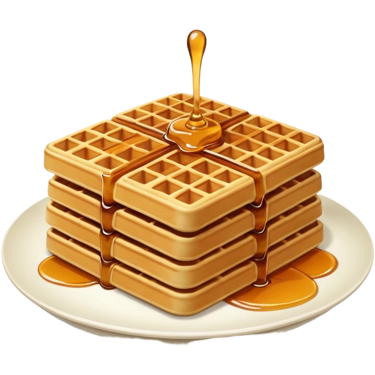 waffles with maple syrup emoji
