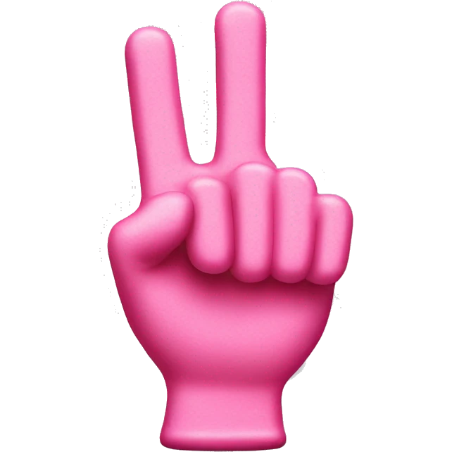 Pink #1 hand foam finger  emoji