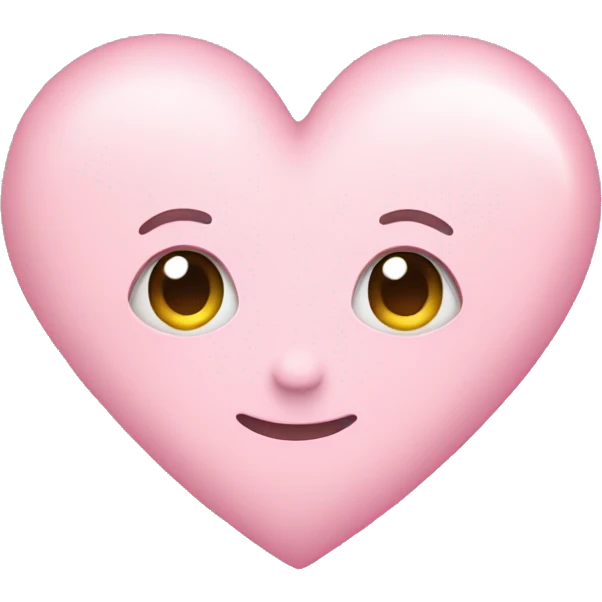 Pastel pink heart  emoji