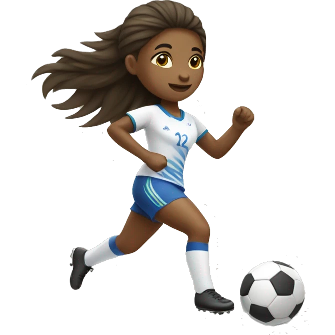 summer olympics girl playing soccer emoji