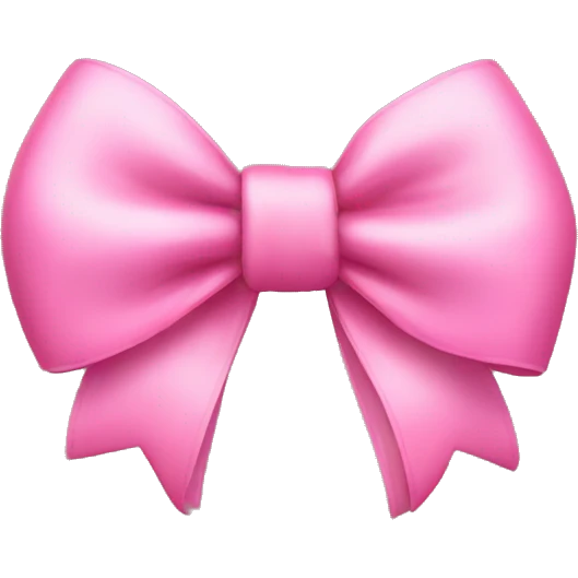 A cute pink bow  emoji