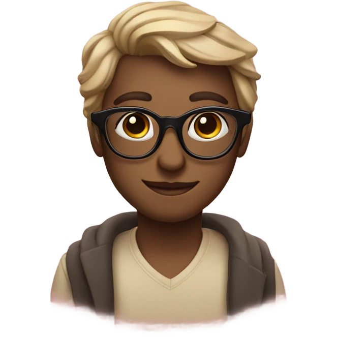 Heart eyes with glasses emoji