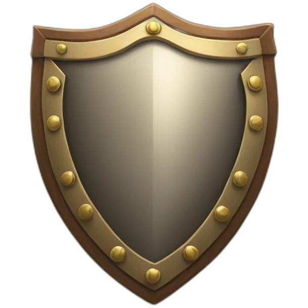 Purse shield in front of him emoji