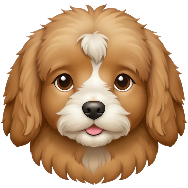 Light brown Cavapoochon  emoji