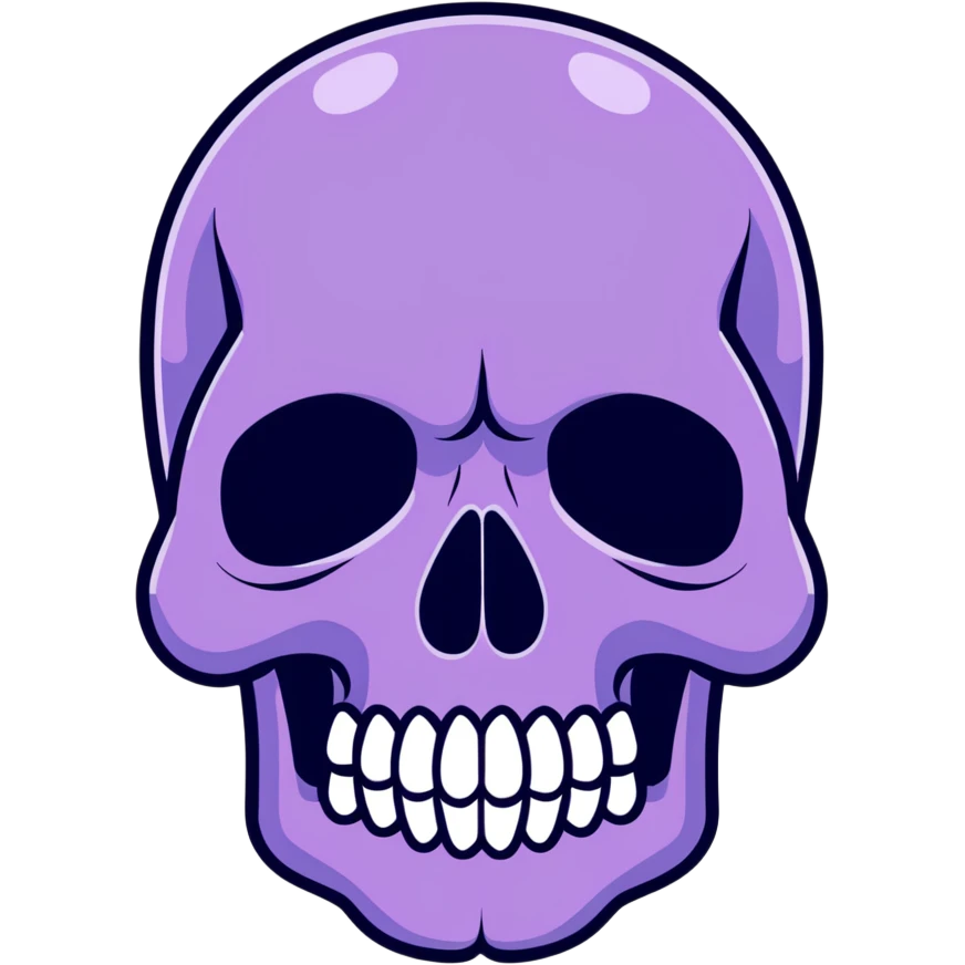 purple skull emoji