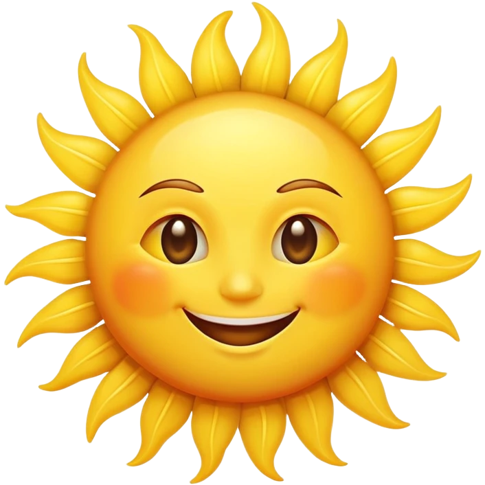 bright smiling sun emoji