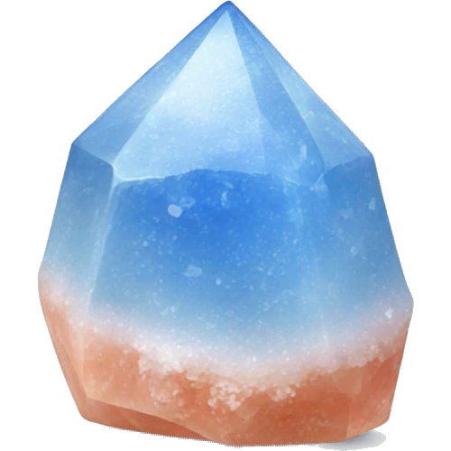 single blue himalayan salt crystal emoji