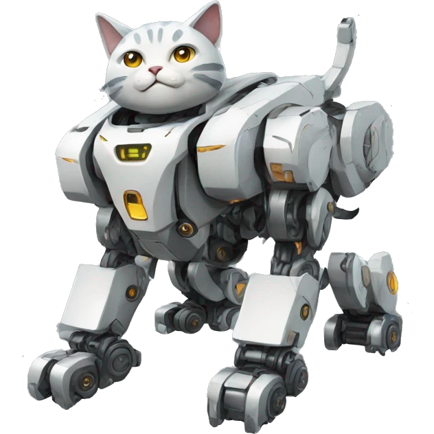 Cat robot mecha emoji