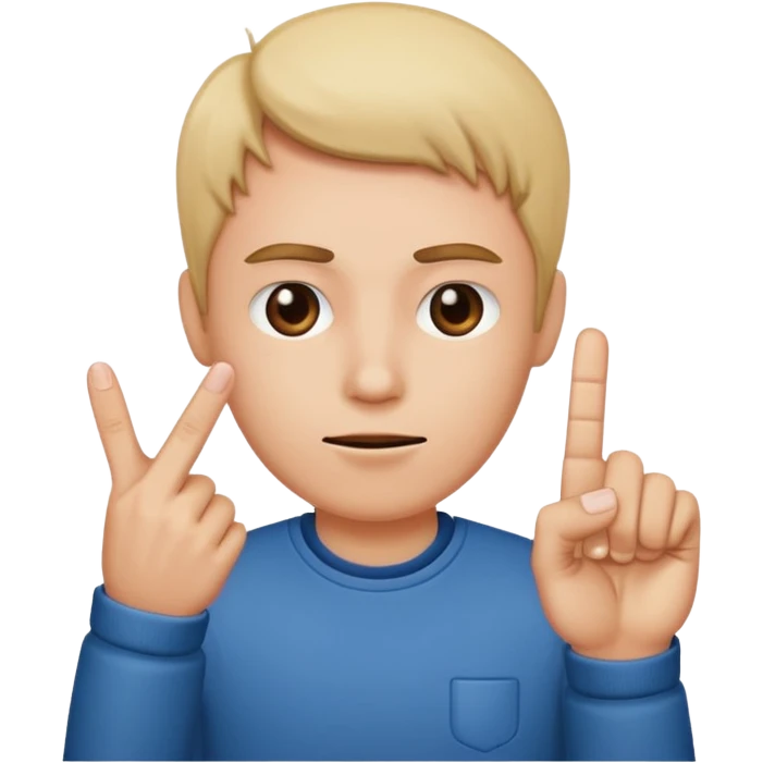 Giving the finger emoji