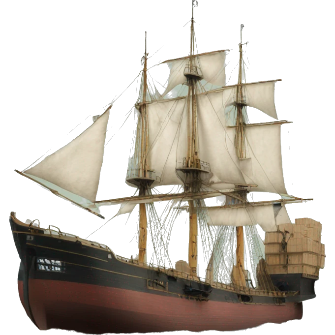 19th century cargo ship emoji