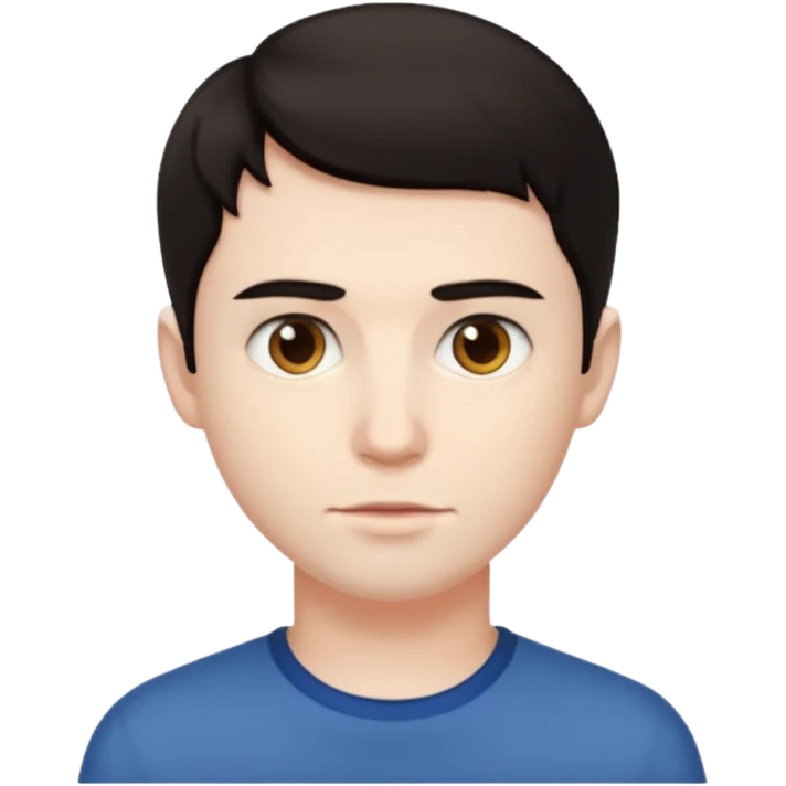 A man with short hair emoji