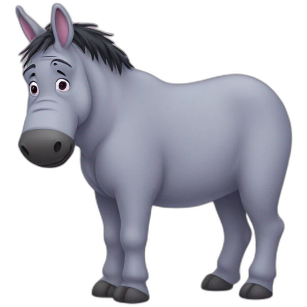 eeyore but his skin is pink emoji
