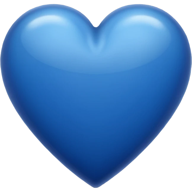 Dark blue heart emoji