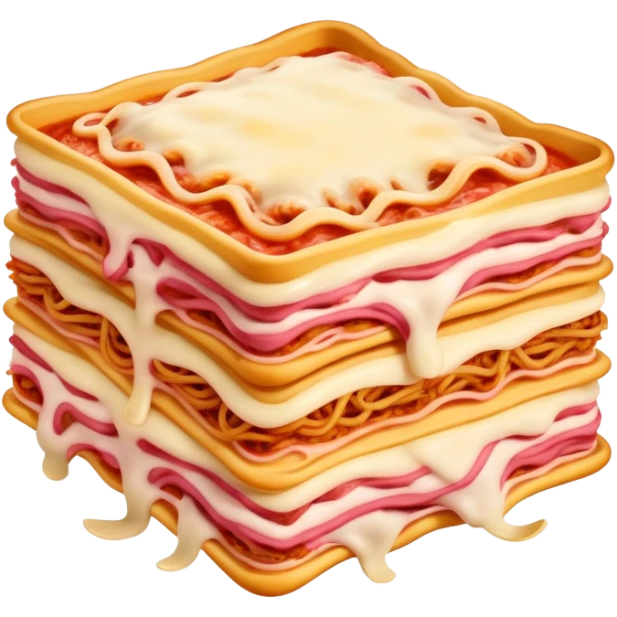 pink lasagna flying spaghetti  emoji