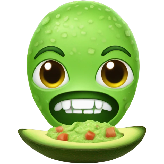 Alien eating guacamole  emoji