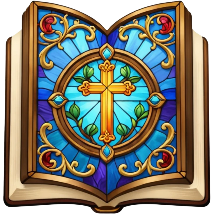 Stained glass bible emoji