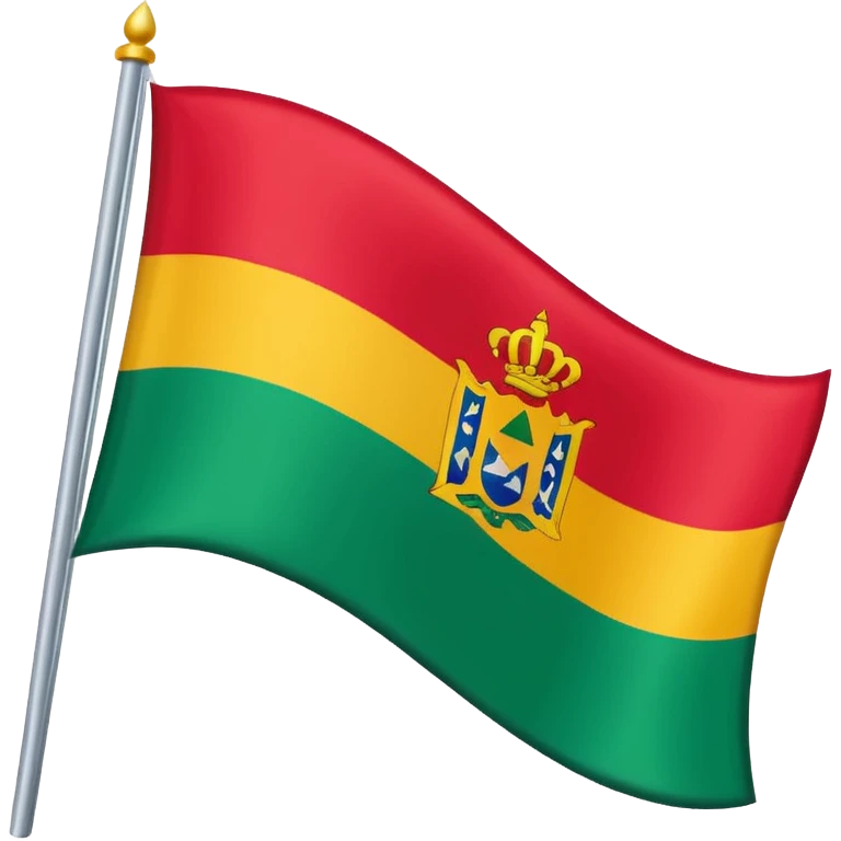 Guadeloupe flag waving, vibrant and clear emoji