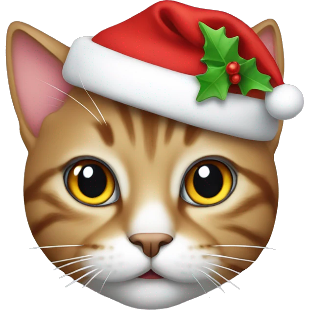 Christmas cat emoji