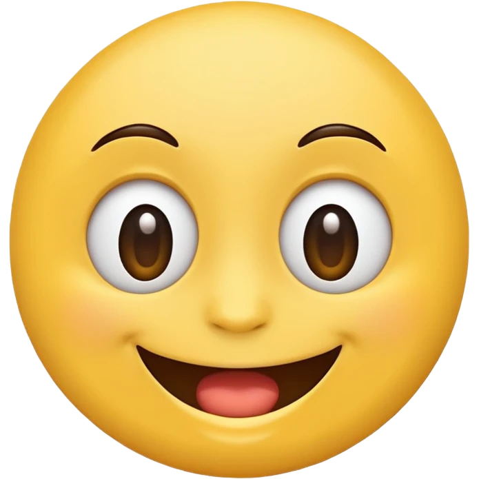 Genera big smile emoji with dudu face emoji