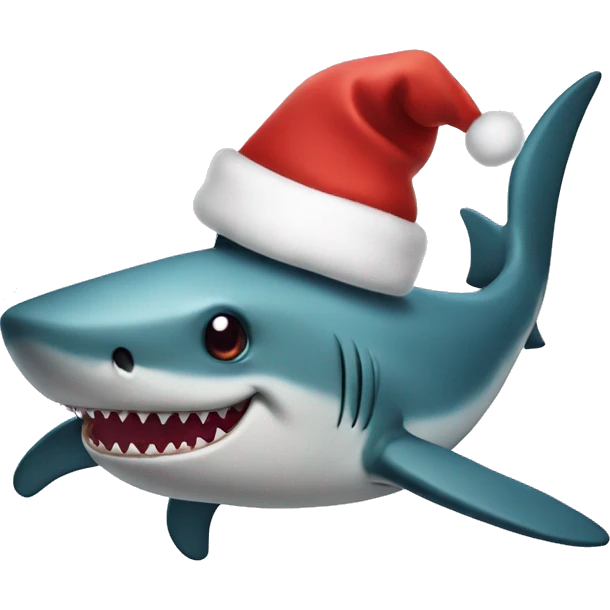 christmas shark emoji