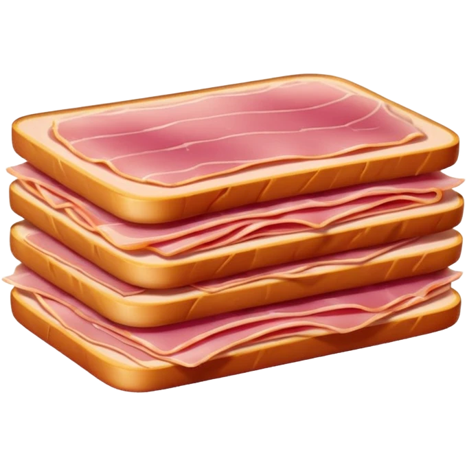 fette sottili  di prosciutto cotto chiaro  emoji