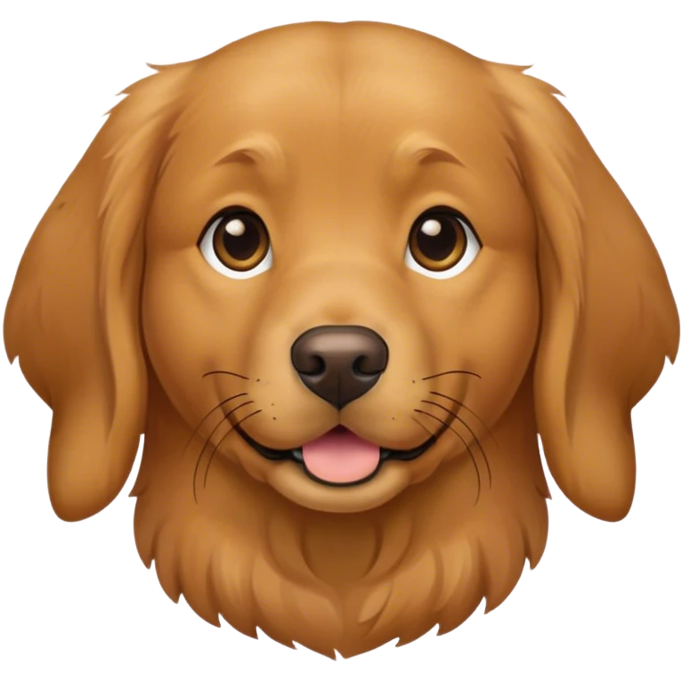 brown golden retriever emoji