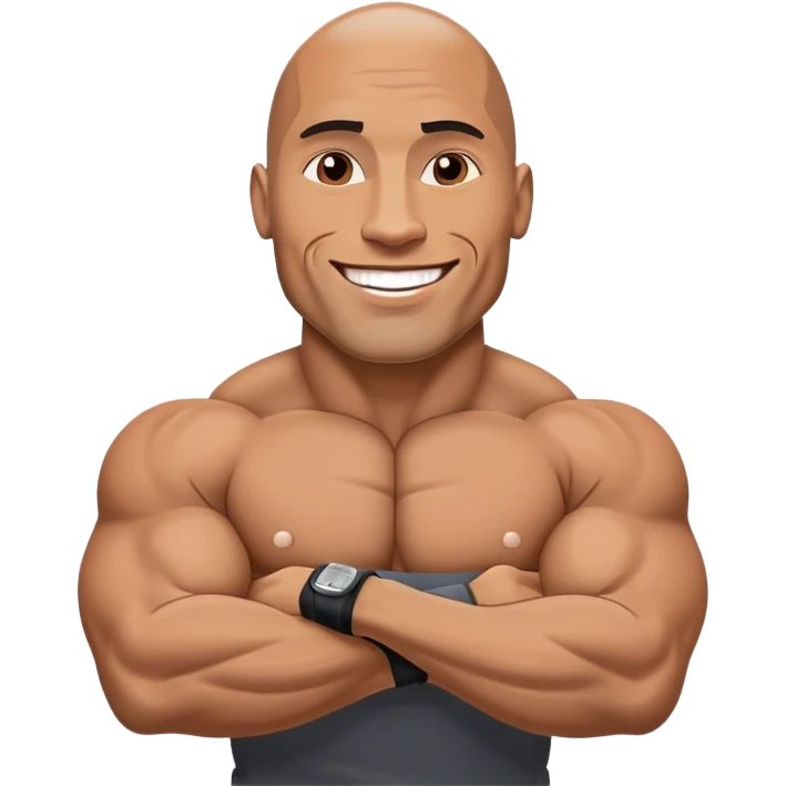 The rock wwe emoji