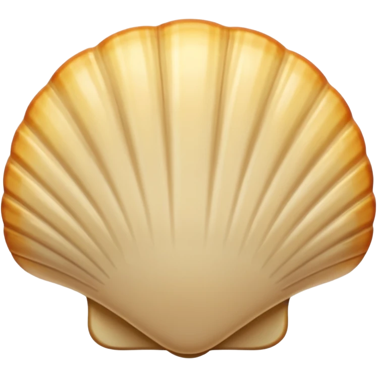 light beige shell emoji