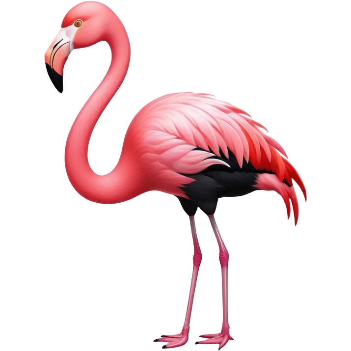 Black Flamingo  emoji