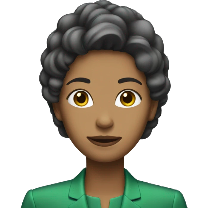 woman with green suit no arm emoji