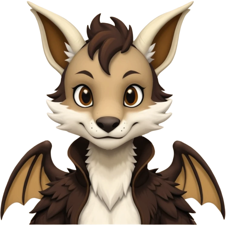 "Telephone" the brown and black anthropomorphic anthro "Dutch Angel Dragon" furry original species fursona fursuit emoji