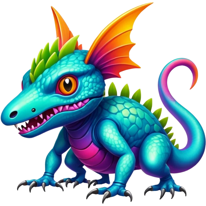  exotic tropical cyber-Fakémon-Vernid-creature emoji