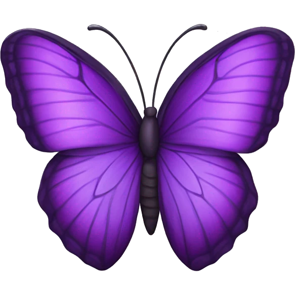 Purple butterfly inside heart emoji
