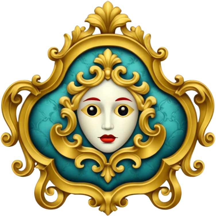 Trauma baroque but no faces or anything related to picturing a human. abstract and surreal.  emoji