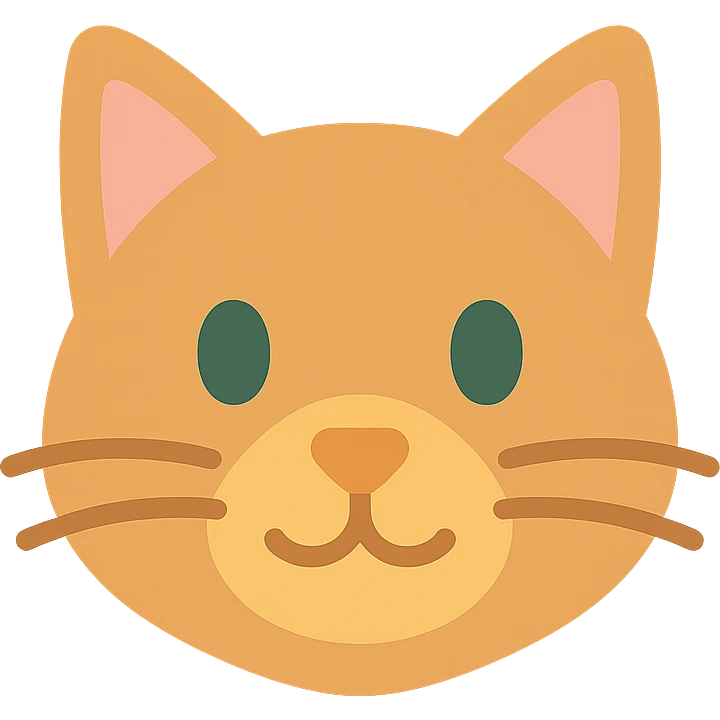 colored cat icon emoji