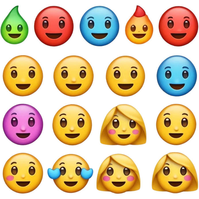 Emoji sticker pack emoji