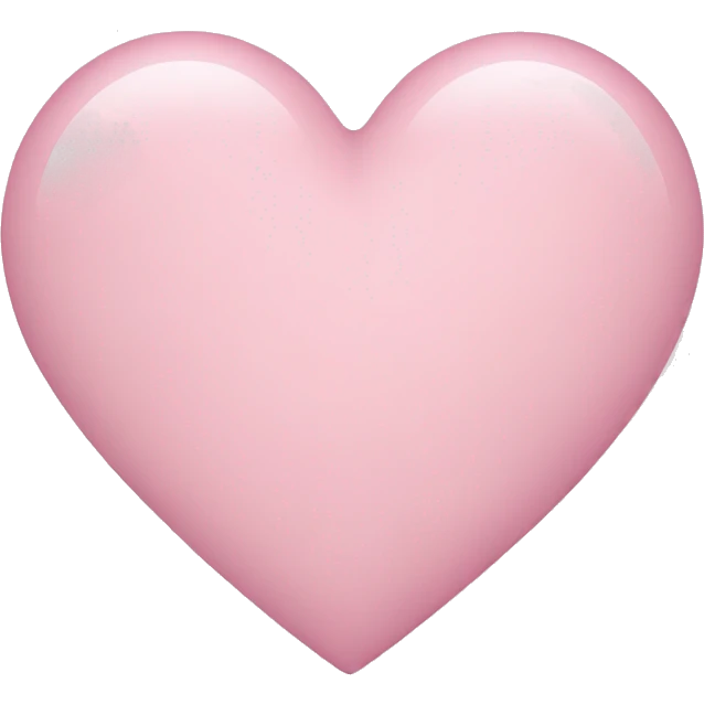Pastel baby pink heart emoji