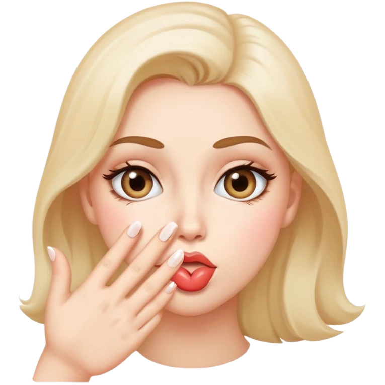 blowing kiss eye roll  emoji