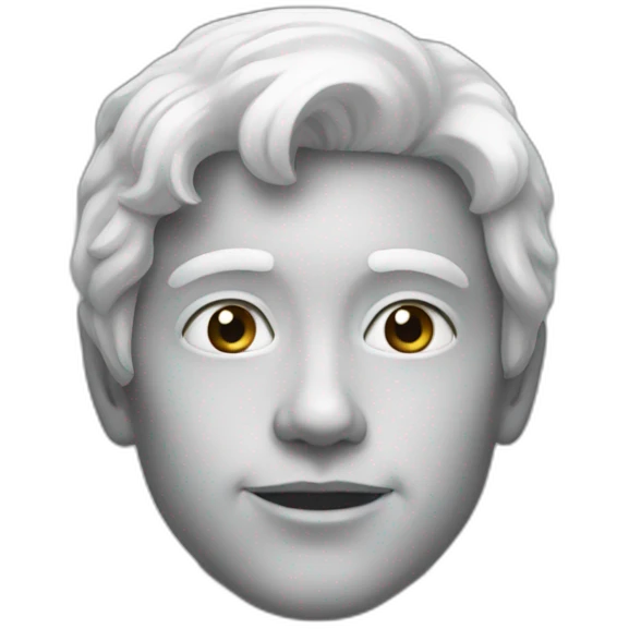 white chalk emoji