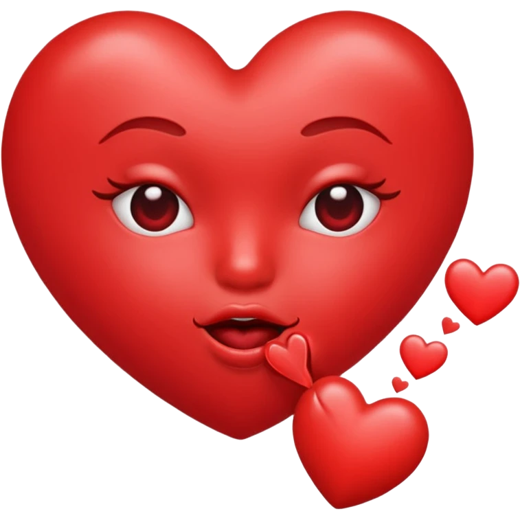 Heart blowing kisses emoji