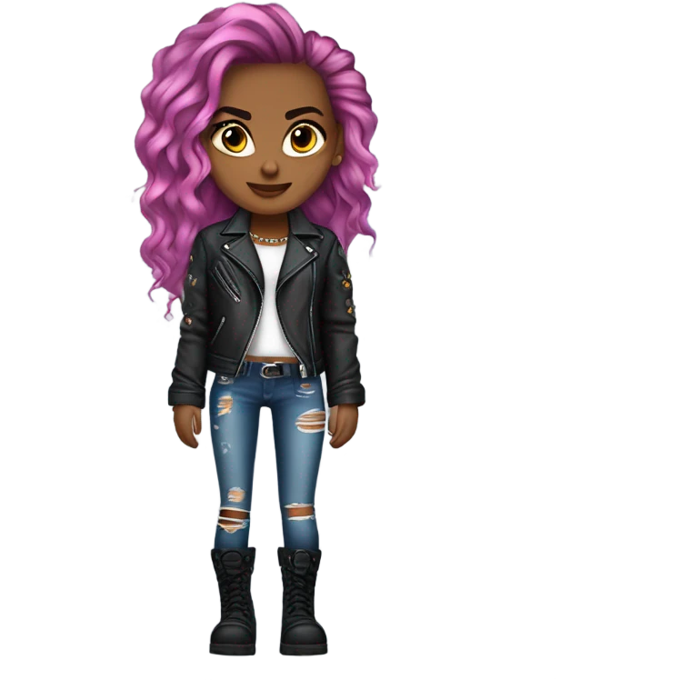 Rockstar girl emoji