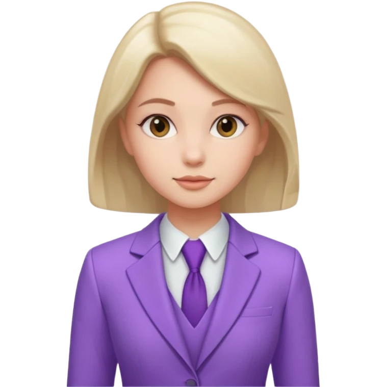 lavender-purple girl's Suit, smooth rounded neckline, simple design, glossy surface, plain background. Negative: Girls, only suit. emoji