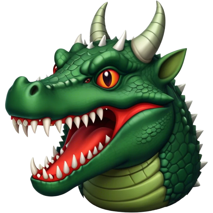 Devil Crocodile with horns emoji