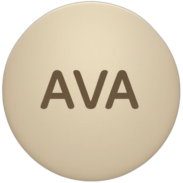 text "AVVA" in a beige circle emoji