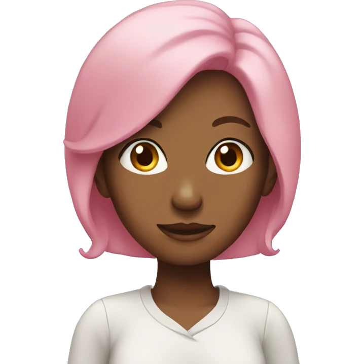 woman with pink hair emoji